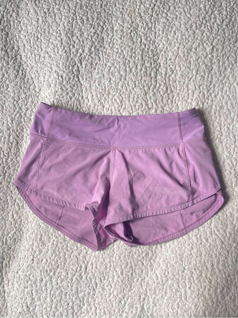 lululemon purple speed up shorts size 2